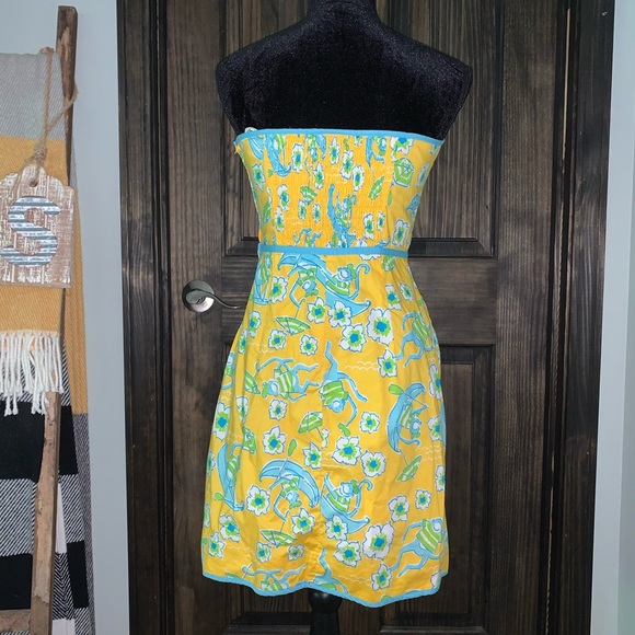 Lilly Pulitzer strapless dress - Picture 2 of 6